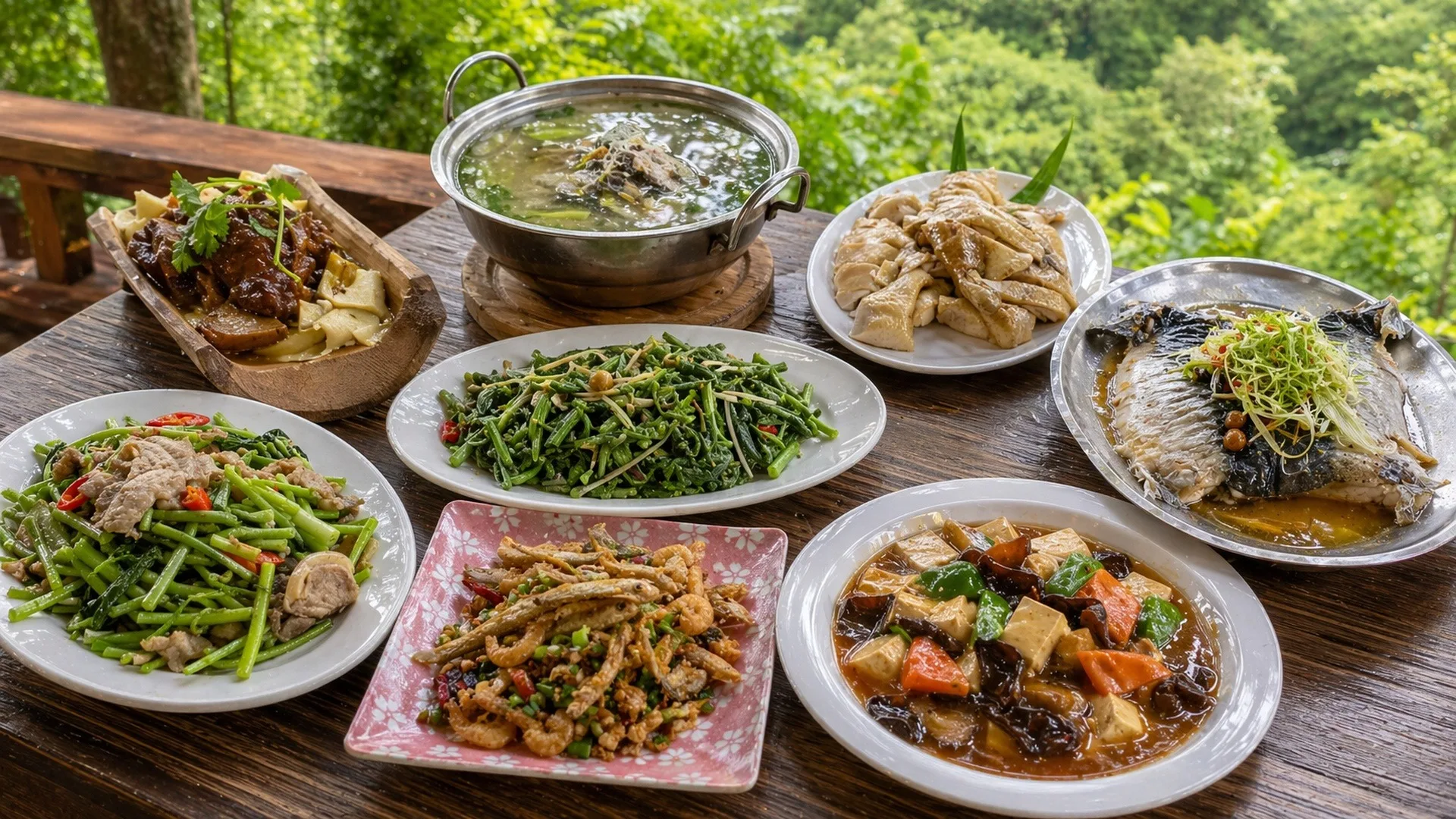 溪頭‧和亭餐廳鄉土料理