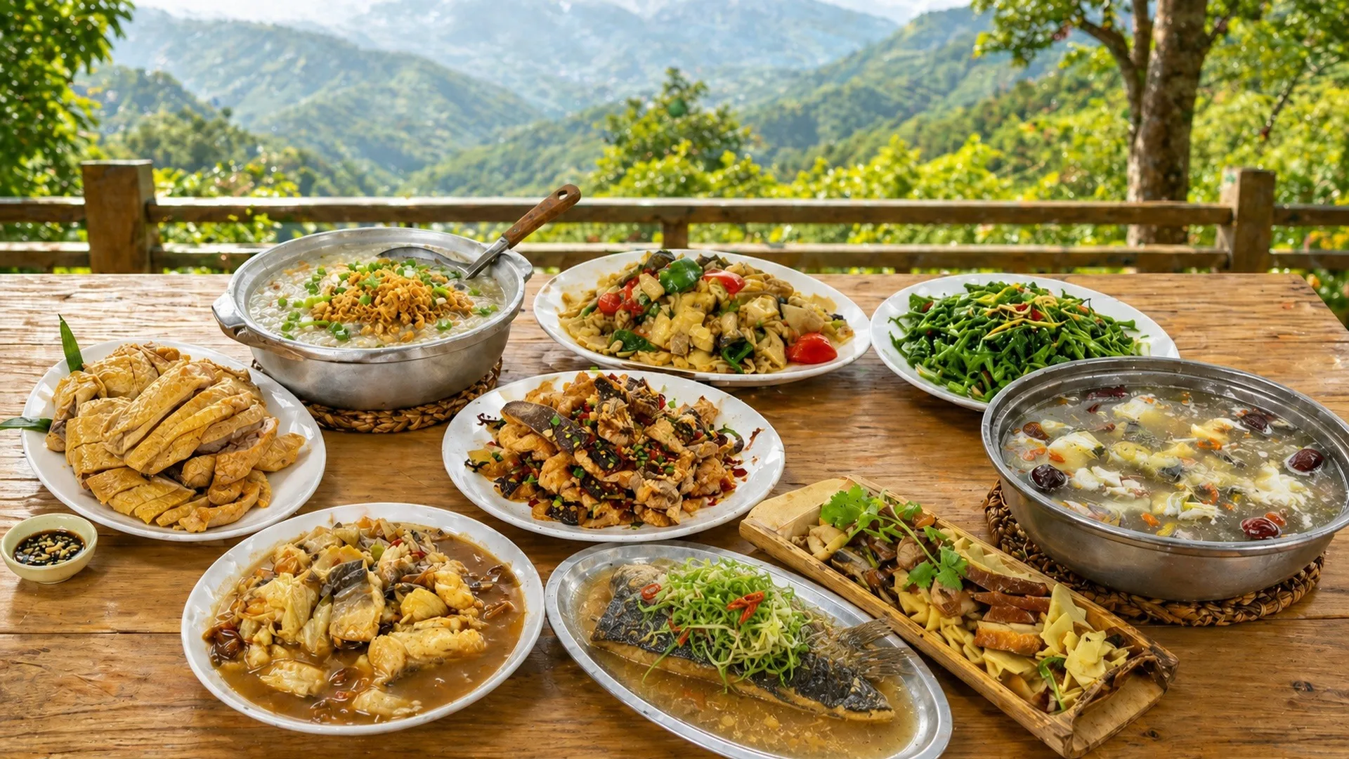 溪頭‧和亭餐廳鄉土料理